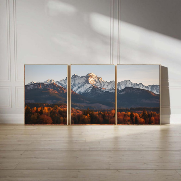 fotografia PLAKATY las i góry, zdjęcie krajobraz jesienny górski