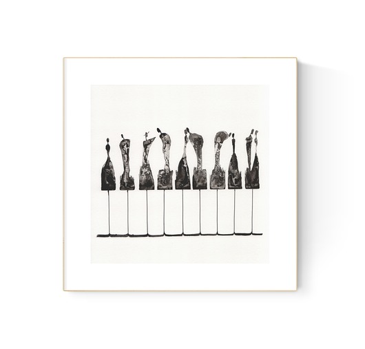 grafiki i ilustracje grafika 30X30 cm wykonana ręcznie