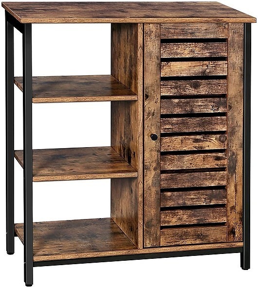 komody i szafki Szafka Drewniana Komoda z Półkami Rustic