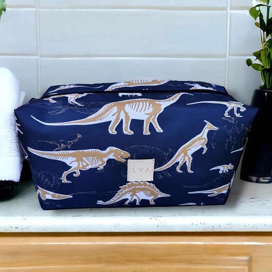 kosmetyczki Kosmetyczka kuferek saszetka wodoodporna etui organizer dinozaury
