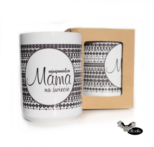 Kubek  450ml dla Mamy, prezent Sowia Aleja