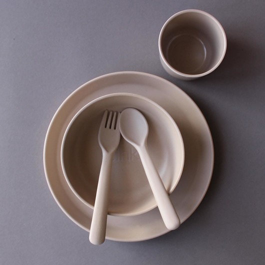 miski i misy Zestaw naczyń bambusowych dla starszaków ,mgła