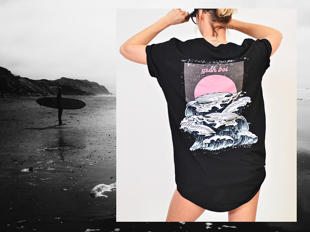 t-shirty męskie Sample T-shirt Gotta Lotta Waves Longer Length