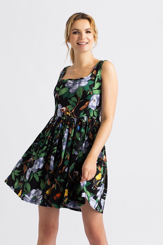 Sukienka w ptaki ANNA BLUM COLLECTION