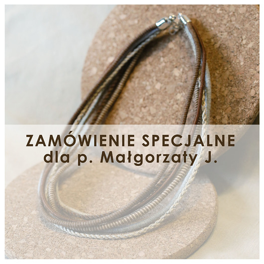naszyjniki - inne Zamówienie specjalne. Naszyjnik wielobarwny.