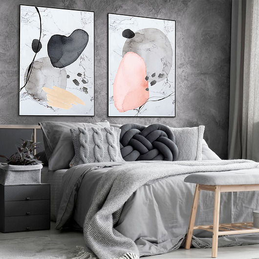 plakaty Zestaw plakatów Aquarelle Heart