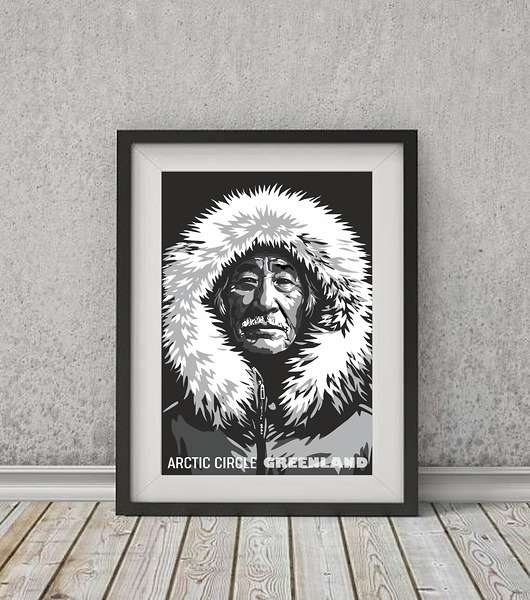 plakaty Plakat Inuita Grenlandia