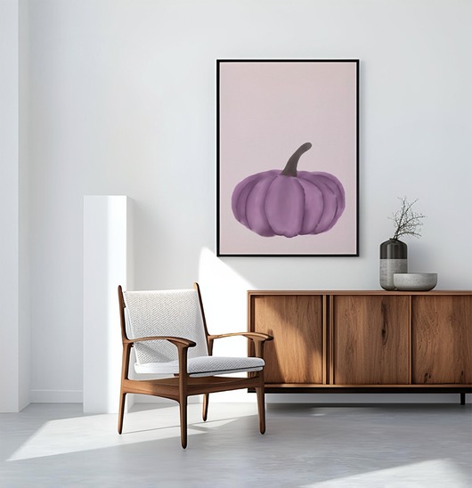 plakaty Plakat Jesienny Dynie na ścianę A3 Minimalistyczny Plakat nowoczesny