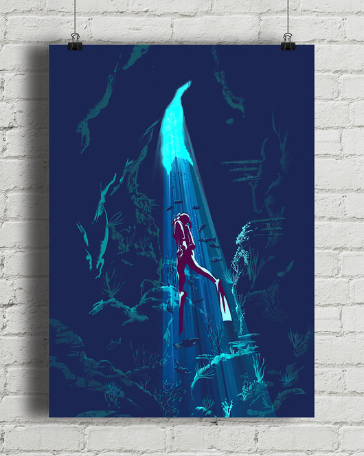plakaty Plakat Nurkowanie w cenotach