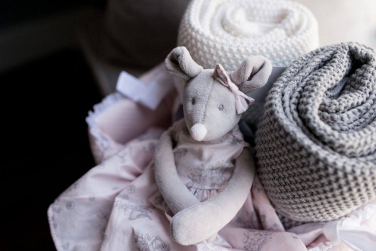 Koc bawełniany szary Petit Coco Petit Coco