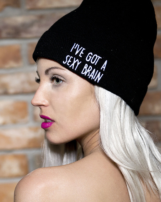 Czapka Beanie Sexy Brain ŁAP NAS