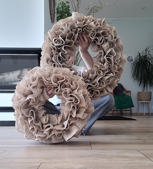 wianki Wianek z juty 60 cm