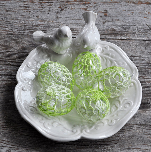 jajka wielkanocne Koronkowe pisanki 5szt