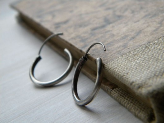 kolczyki wire wrapping takie zwykłe kółka