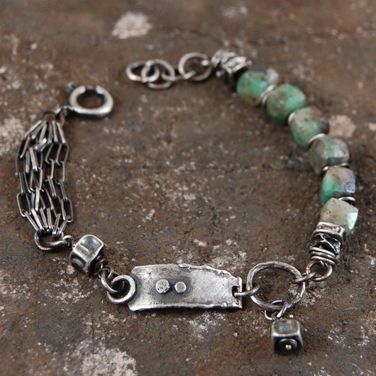 bransoletki wire wrapping szmaragd