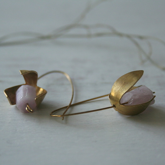 kolczyki wire wrapping Kolczyki-dzwonki