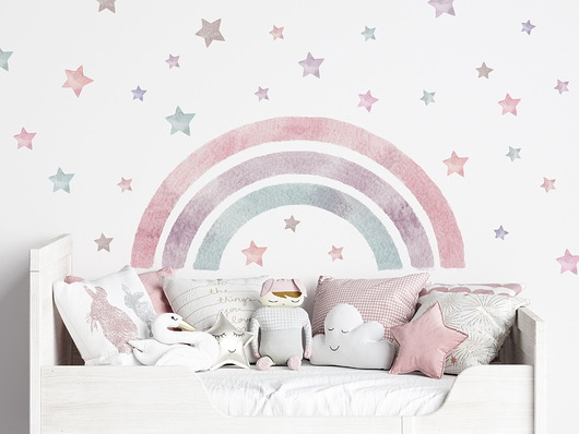 naklejki ścienne do pokoju dziecka Naklejki MAGICORN rainbow