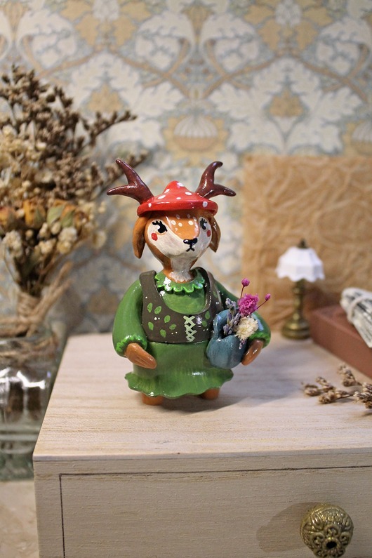 figurki i rzeźby Łania zielarka