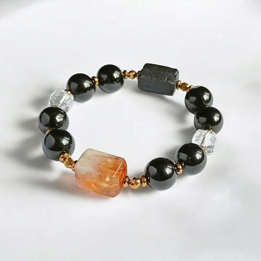 bransoletki z kamieni naturalnych OCHRONA - BOGACTWO - oczyszczenie - masywna bransoletka