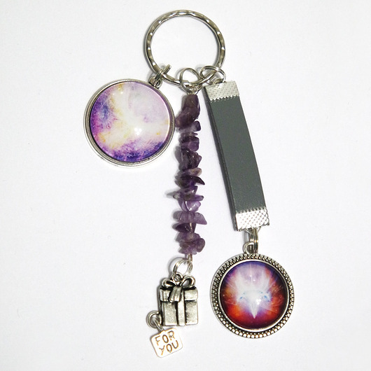 breloki Breloczek, talizman - Anielski kontakt, zdrowie, ametyst