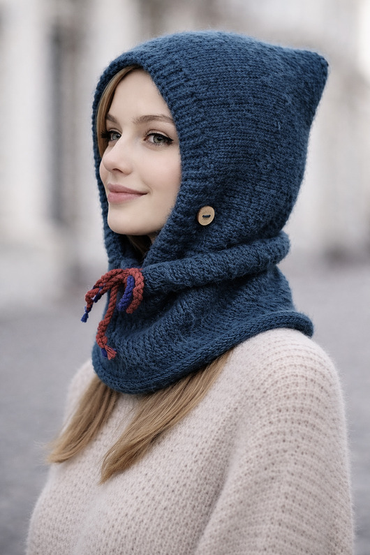 czapki damskie Balaclava kominiarka kapturokomin zamiast czapki alpaca jedwab