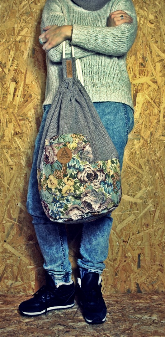 Worek/Torba Wełna BoomBag Wooly_BLk yogi babu projekt
