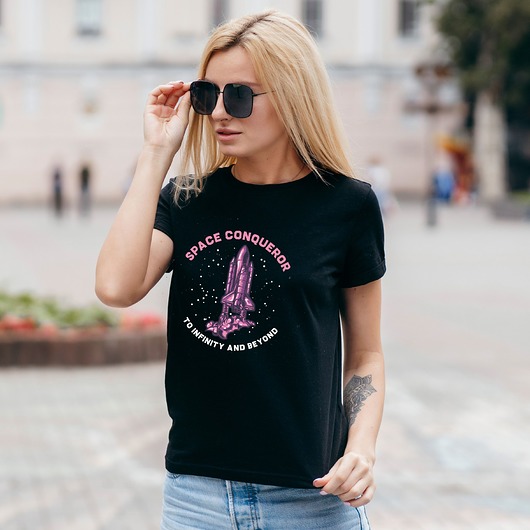 t-shirt damskie Koszulka damska organiczna Space conqueror