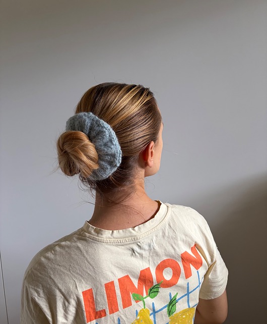 gumki do włosów Wełniana melanżowa scrunchie