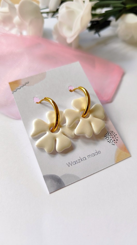 kolczyki z masy plastycznej Kolczyki Elegant