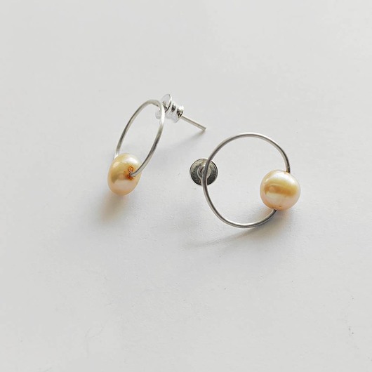 kolczyki z kamieniami Kolczyki OKRĄG