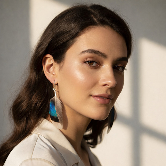 kolczyki z piórami Kolczyki z piórami Irides