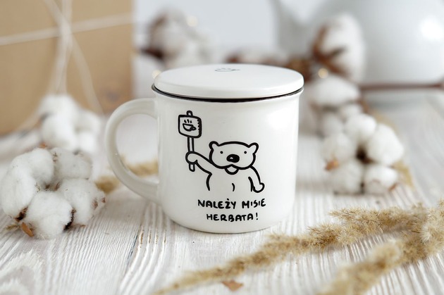 kubki Kubek Zaparzacz Należy Misie Herbata