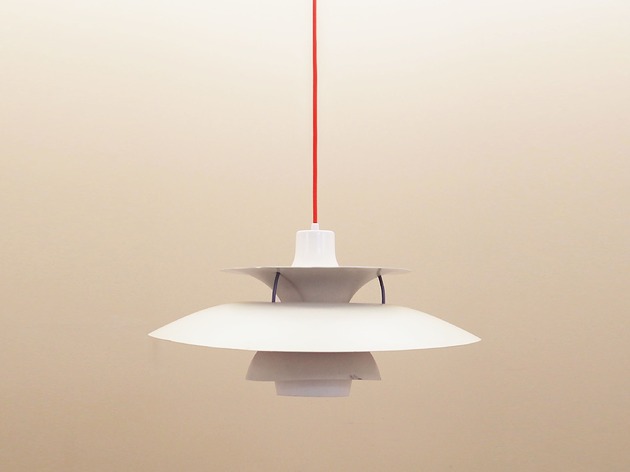 lampy wiszące Lampa wisząca PH5, duński design, lata 70, producent: Louis Poulsen
