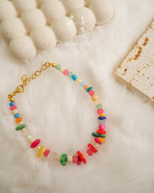 chokery Bransoletka z nieregularnych kamieni