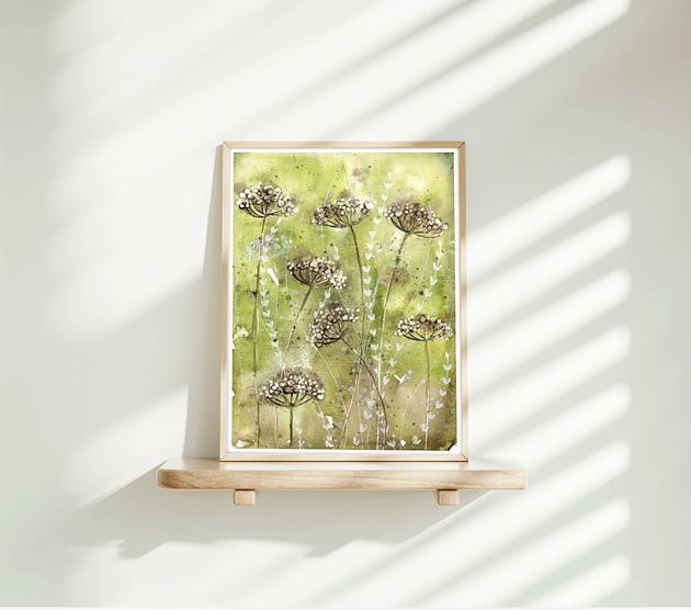 obrazy Oryginalna akwarela. Łąka A5