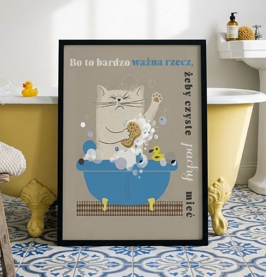 plakaty Plakat bo to bardzo ważna rzecz żeby czyste pachy mieć   30x40