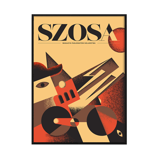 plakaty Plakat  rowerowy Szosa