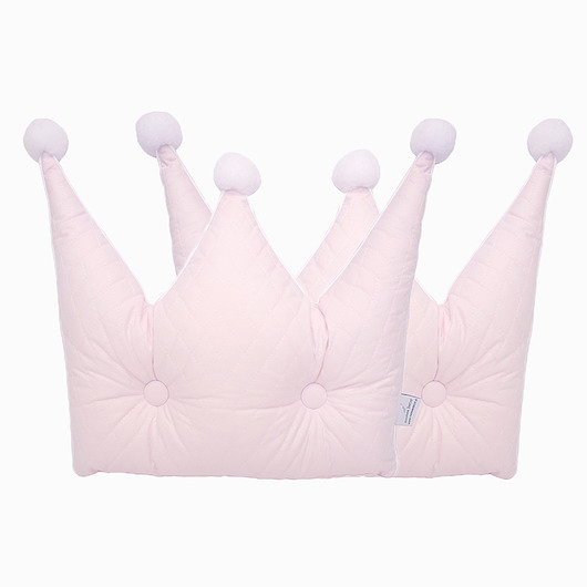Poduszka korona pudrowy róż Roomee Decor