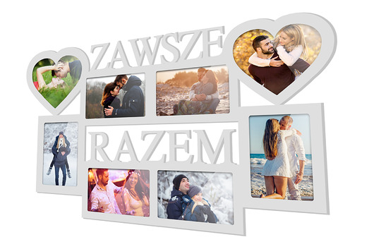 Ramka multirama na 8 zdjęć ZAWSZE RAZEM amdecor