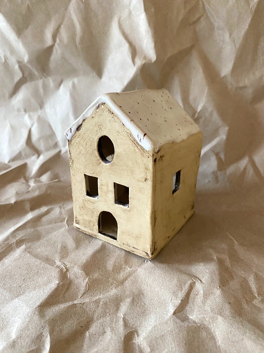świeczniki i świece Domek ceramiczny na świeczkę