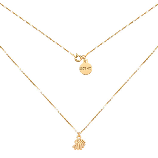 złote naszyjniki Złoty naszyjnik z muszelką