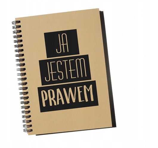 notatniki i albumy Ja jestem prawem, notatnik