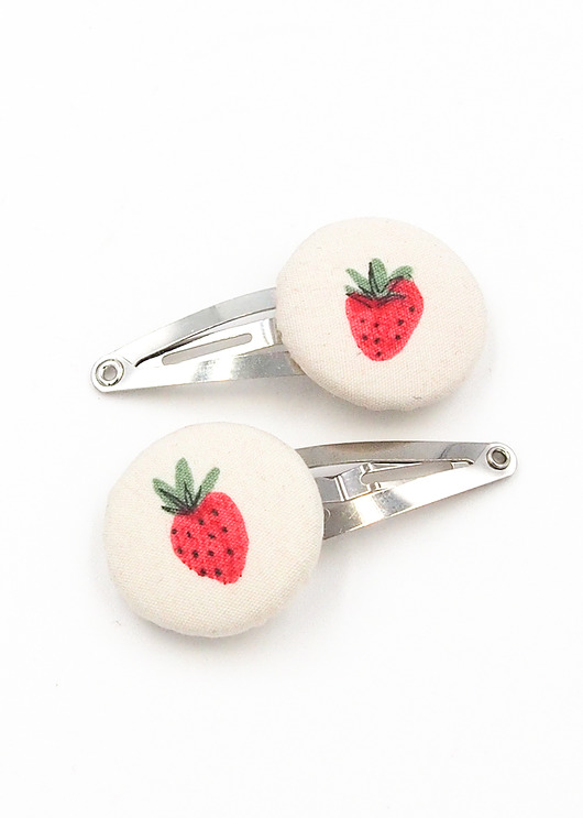 ozdoby do włosów dla dzieci Spineczki do włosów dla małej dziewczynki  truskawki Strawberry