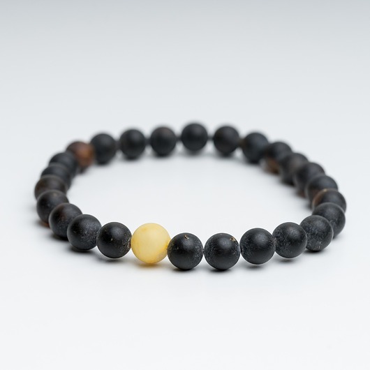 biżuteria męska Bransoletka męska bursztyn bałtycki