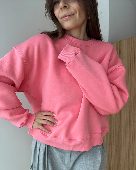 bluza bez kaptura damska Bluza Soho blossom pink