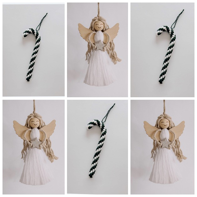 ozdoby choinkowe 6 dekoracji na choinkę  / Dostępne od ręki