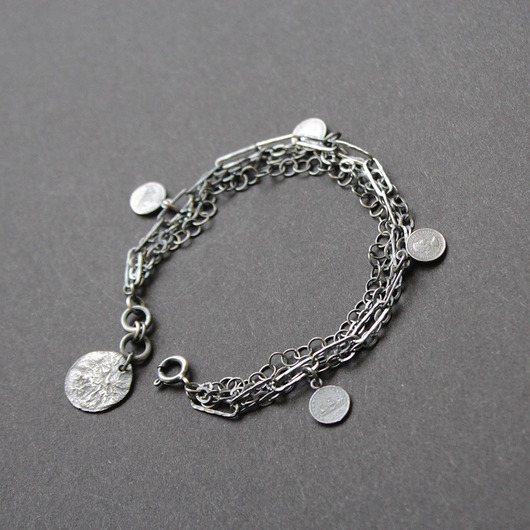 bransoletki z kamieni naturalnych Bransoletka łańcuszkowa z monetami