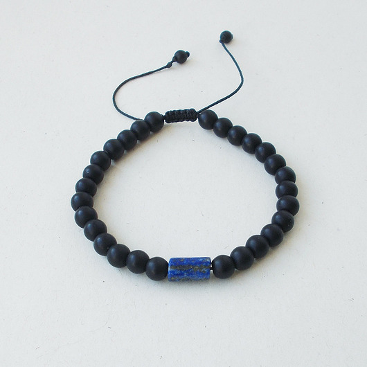 bransoletki z kamieni naturalnych Lapis lazuli bryłka Bransoletka