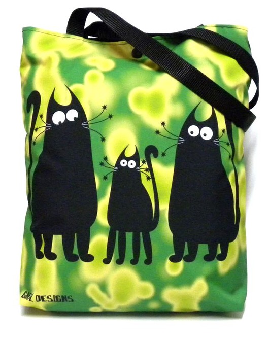 Duża torba z motywem kotów Gaul Designs