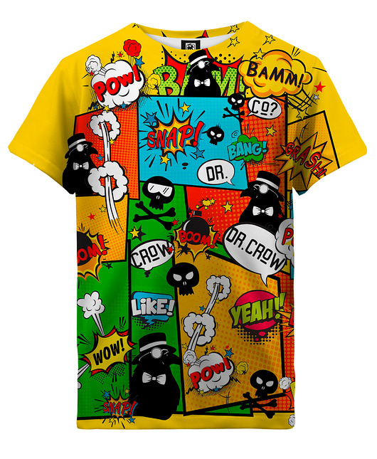 t-shirty dla dziewczynki T-shirt Girl DR.CROW Komiks